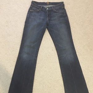 7 for all mankind sz 25 boot cut jeans